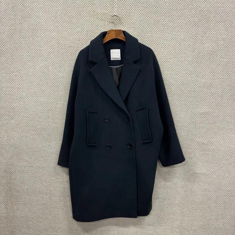 톰보이 캐주얼 더블버튼 오버핏 울 코트 자켓 85 A01110