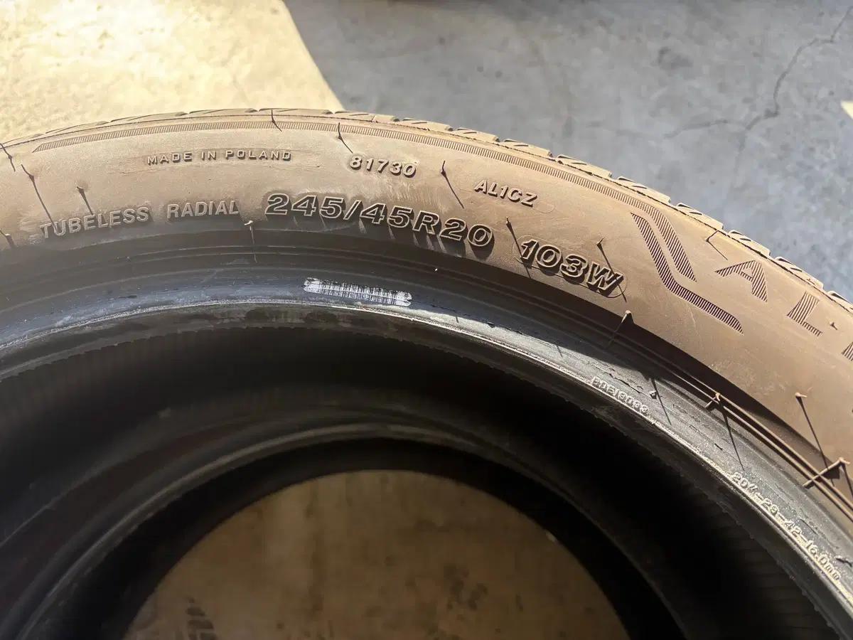 BMW X3 순정 알렌자001 타이어팝니다