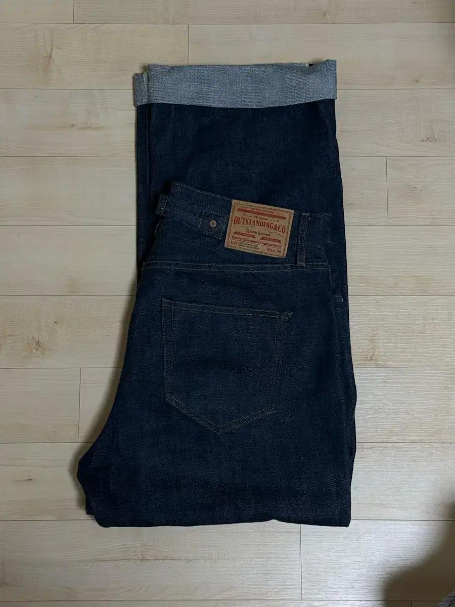 아웃스탠딩 30s 셀비지 데님 34사이즈