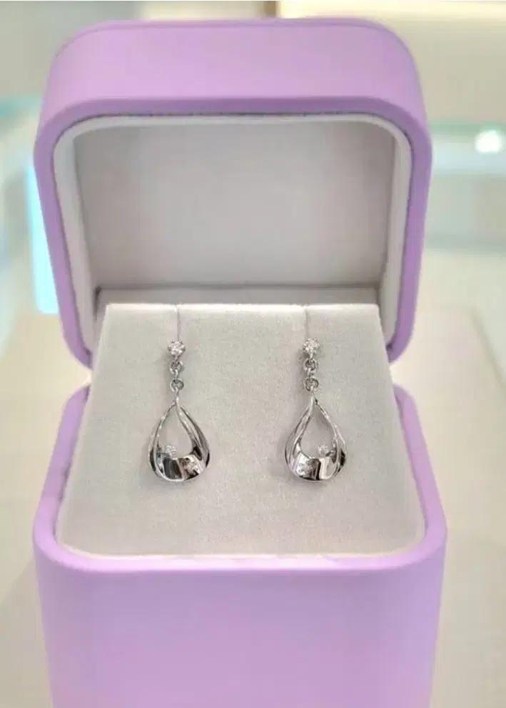 골든듀 18K 화이트미니듀 로망스2 귀걸이 정품