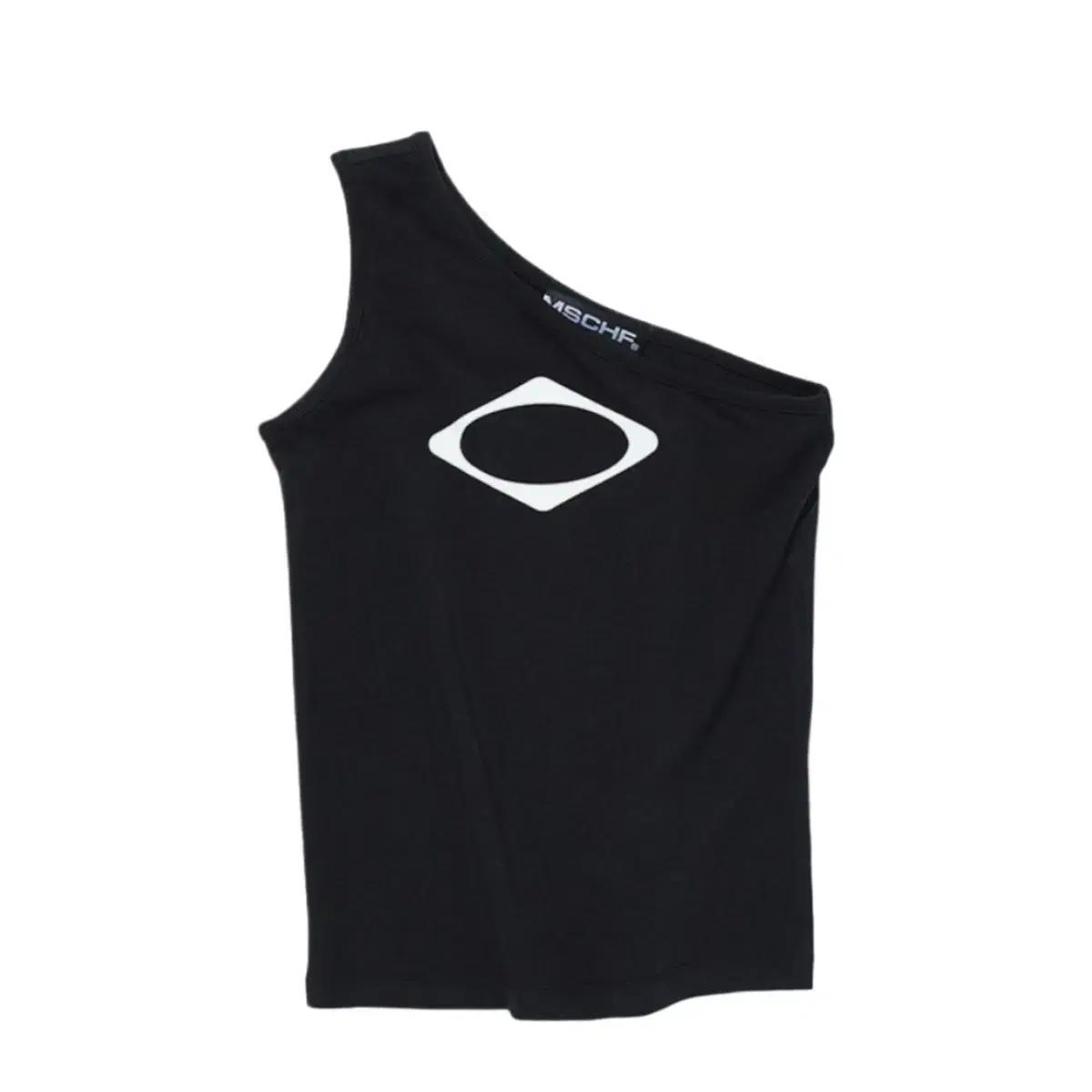 미스치프 롬버스 원 숄더 탑 블랙 S