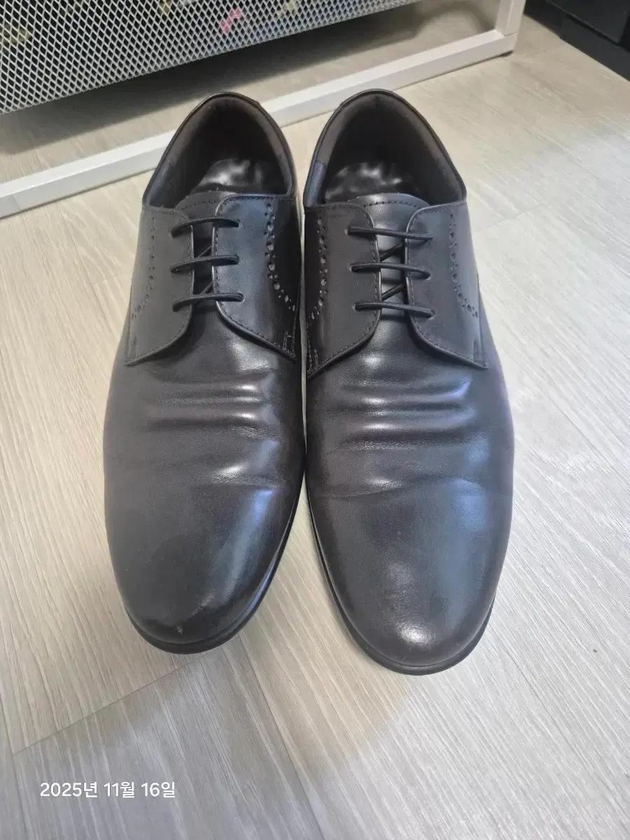 미소페 다크브라운 가죽 구두 260