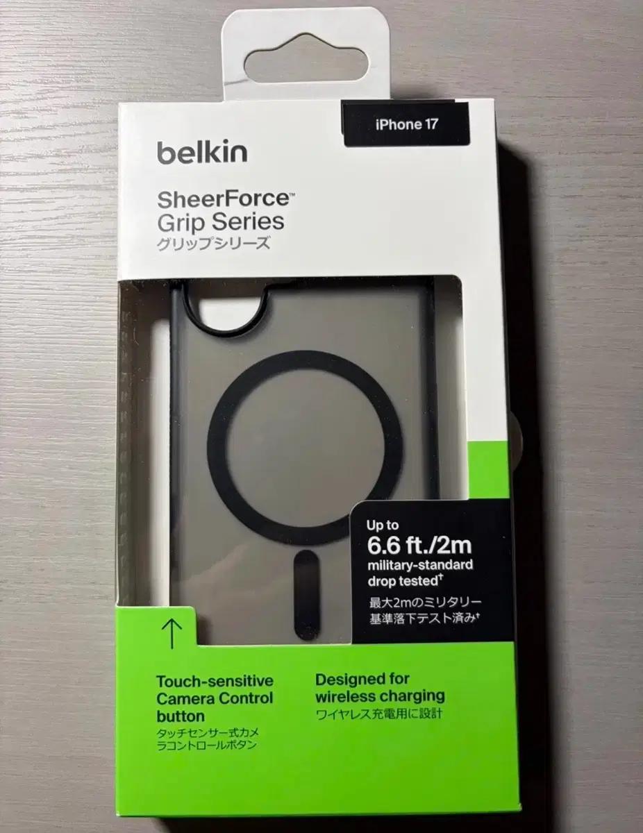 Belkin 아이폰17 SheerForce Grip 케이스 블랙