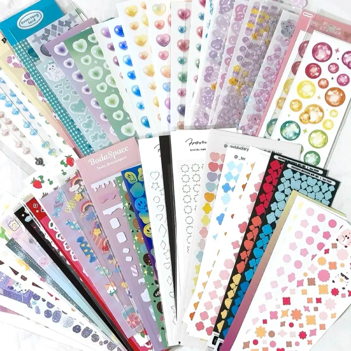 씰스티커 다꾸 스꾸 스티커 꾸미기 다이어리 알파벳 알스 글씨 캐릭터