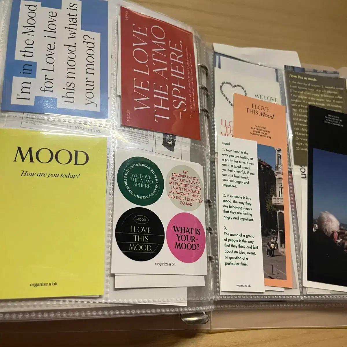 감성 스크랩 스티커 바인더 문구 처분