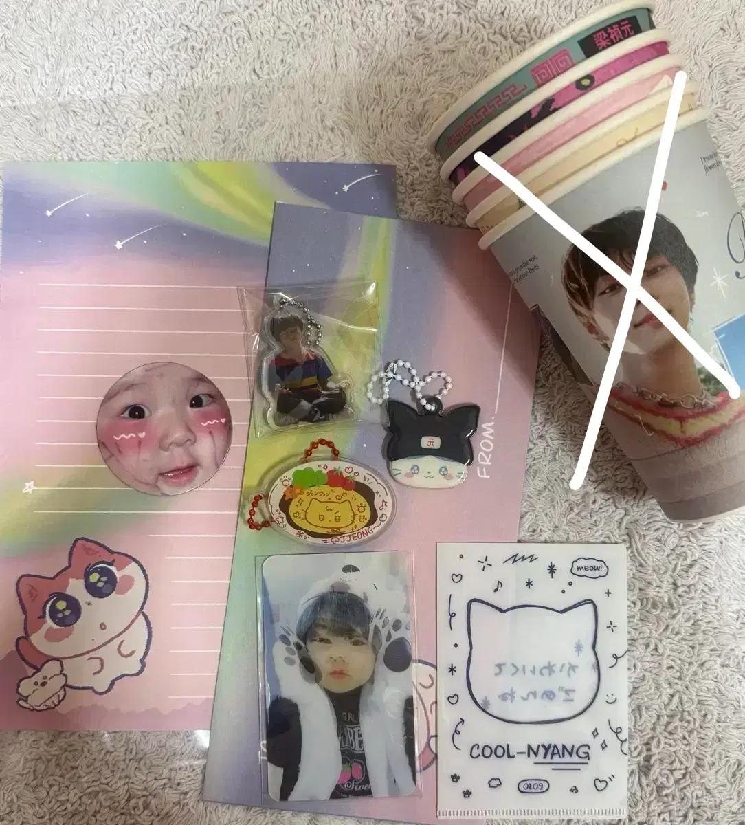 엔하이픈 정원 생카 특전 일괄 양도 포카 키링 마그넷 편지지