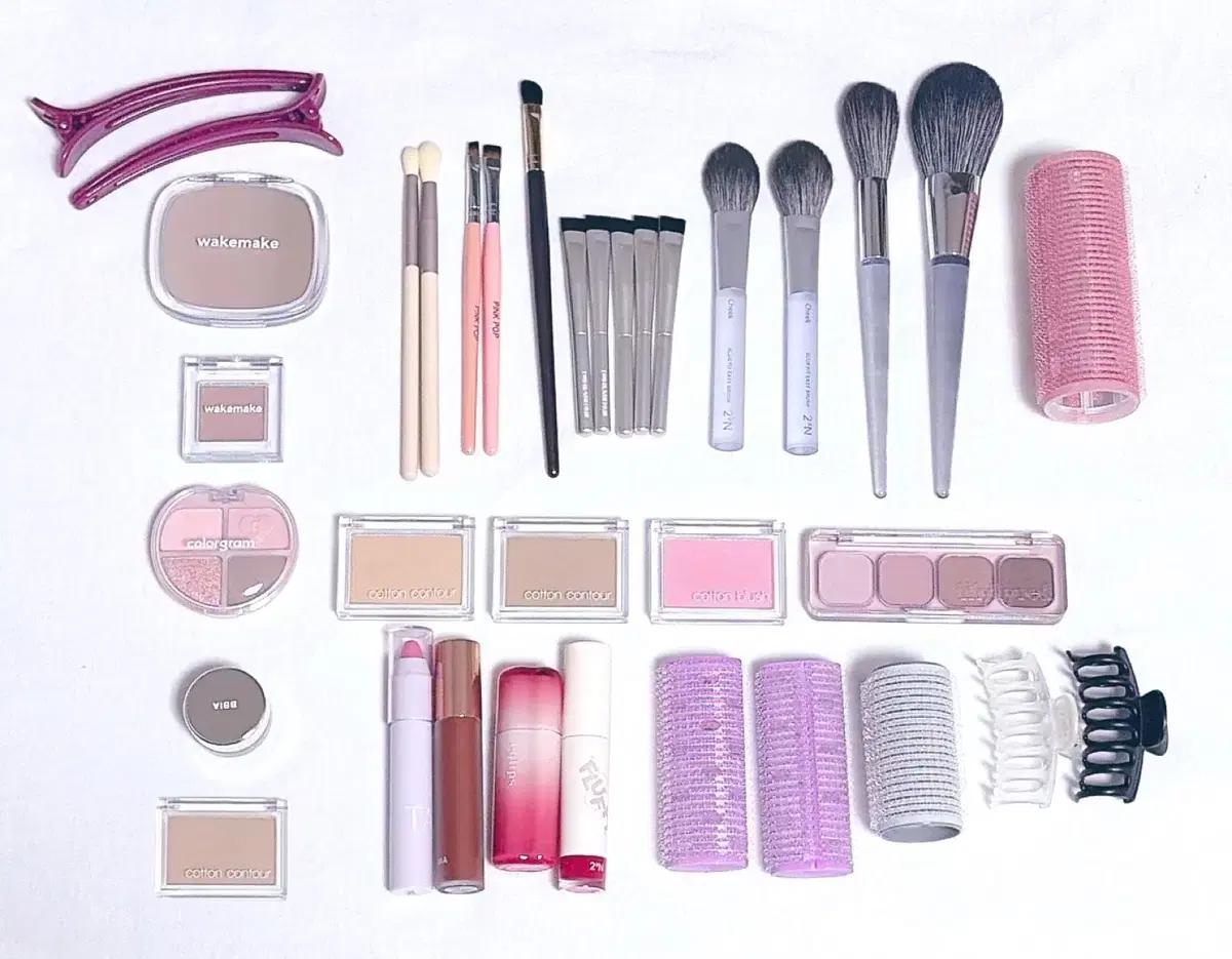 컬러그램 릴리바이레드 웨이크메이크 팔레트 삐아 미샤 틴트 쉐딩 블러셔