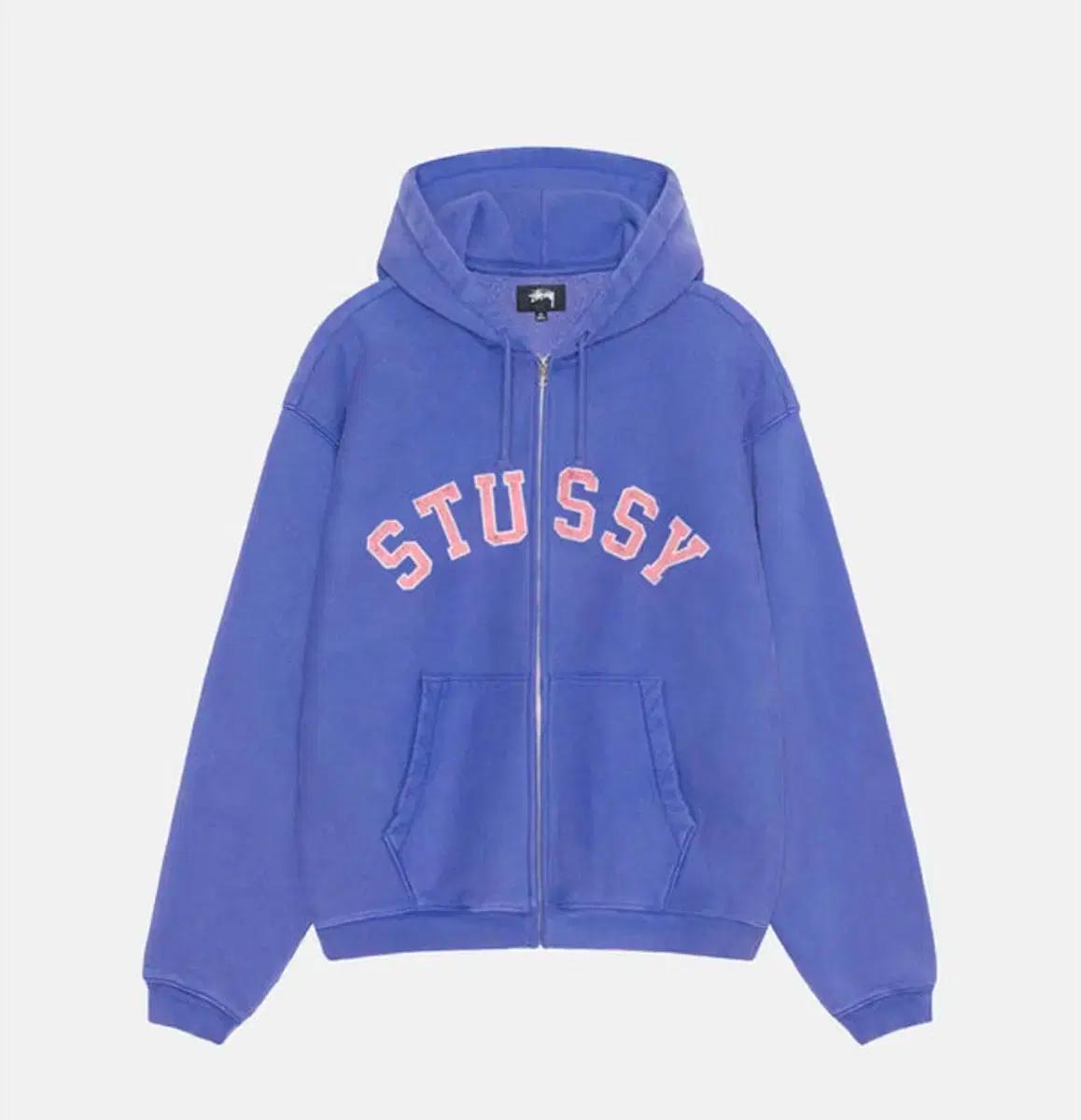 스투시 페이디드 후드집업 Faded graphic zip hoodie