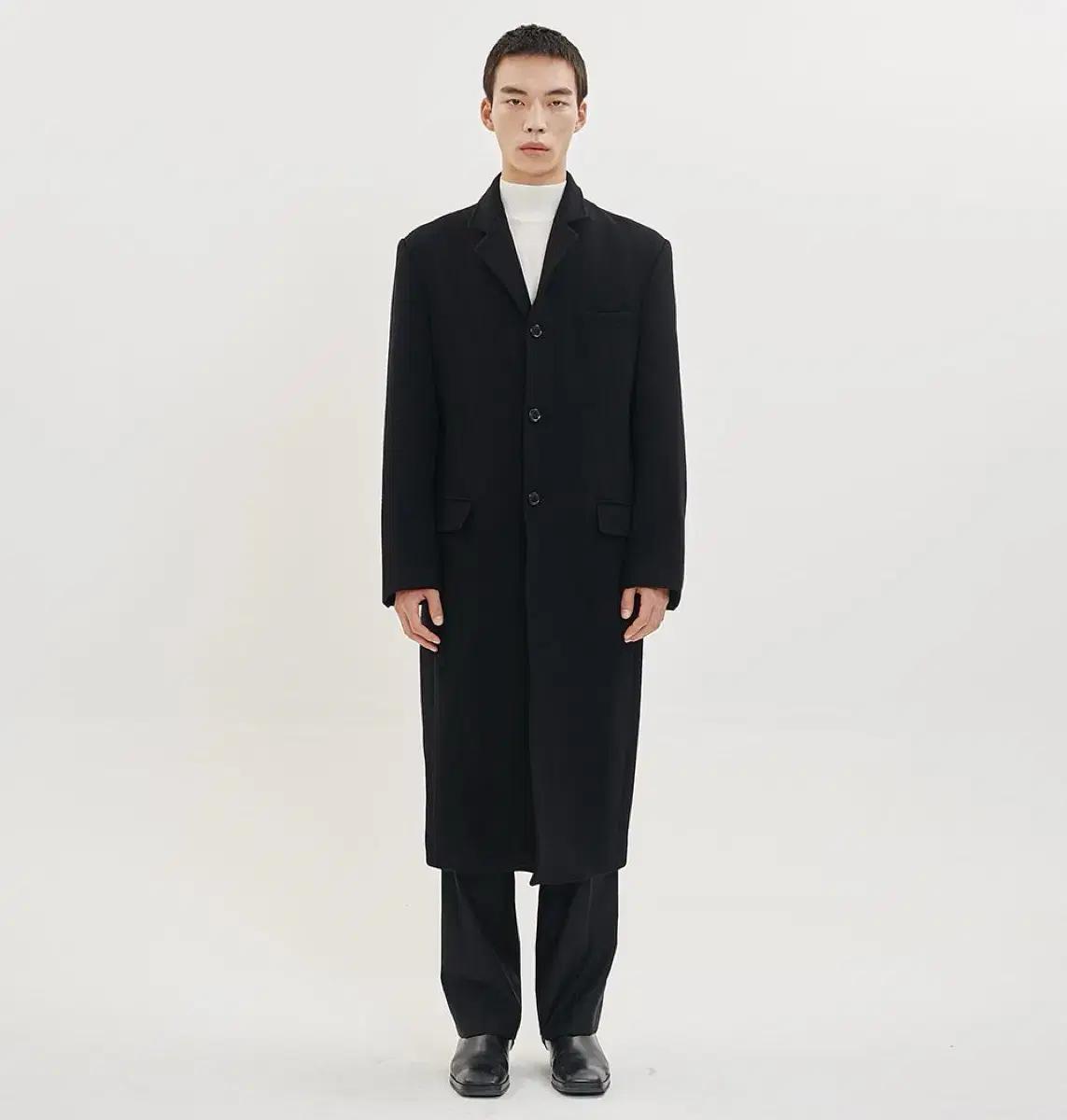 시너리 남성 싱글 롱코트 S