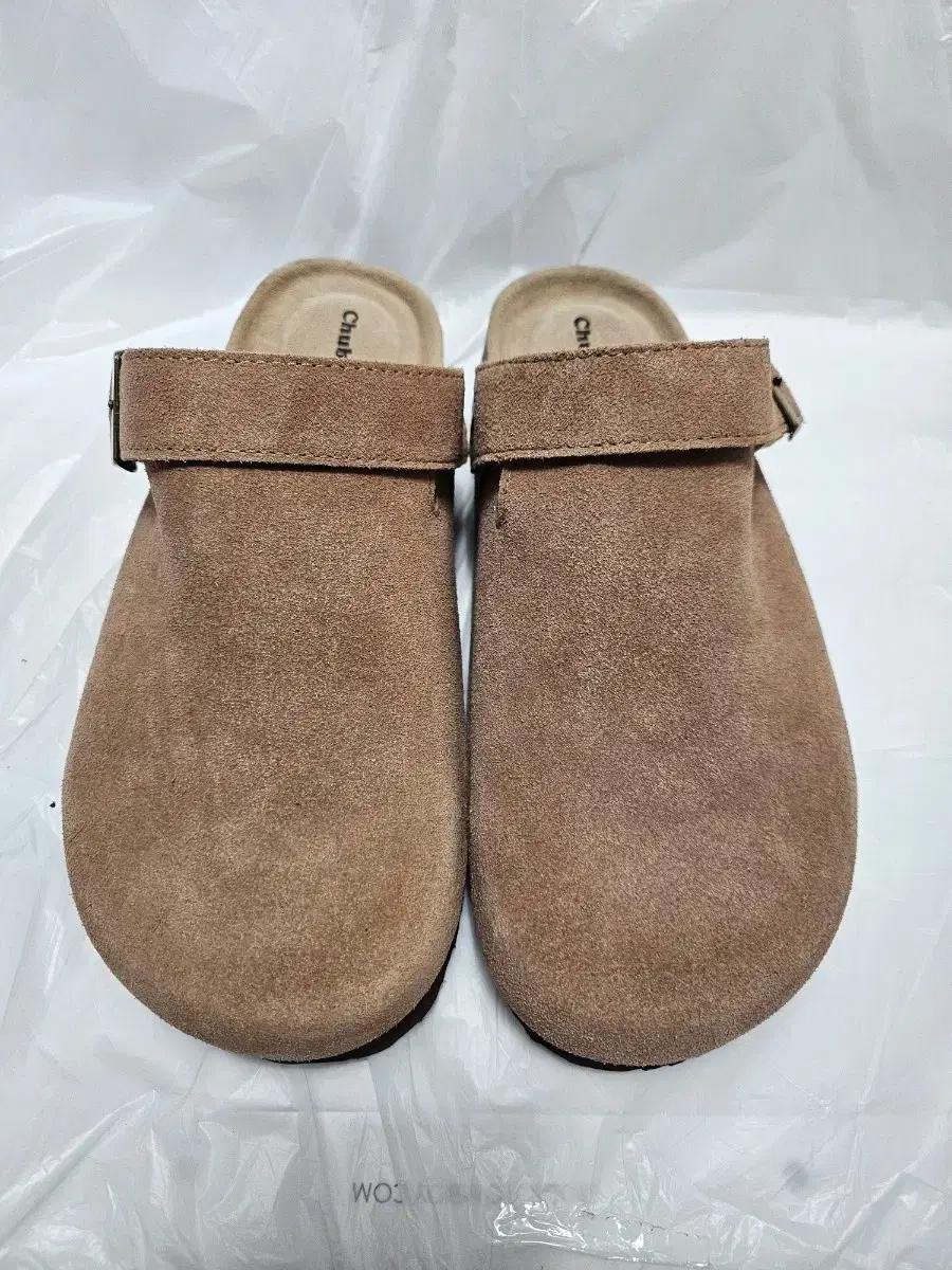 츄바스코 스트랩 뮬 샌들 신발 (거의새거)