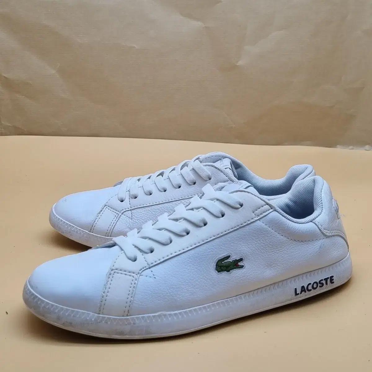 라코스테 여성가죽 스니커즈37 235_