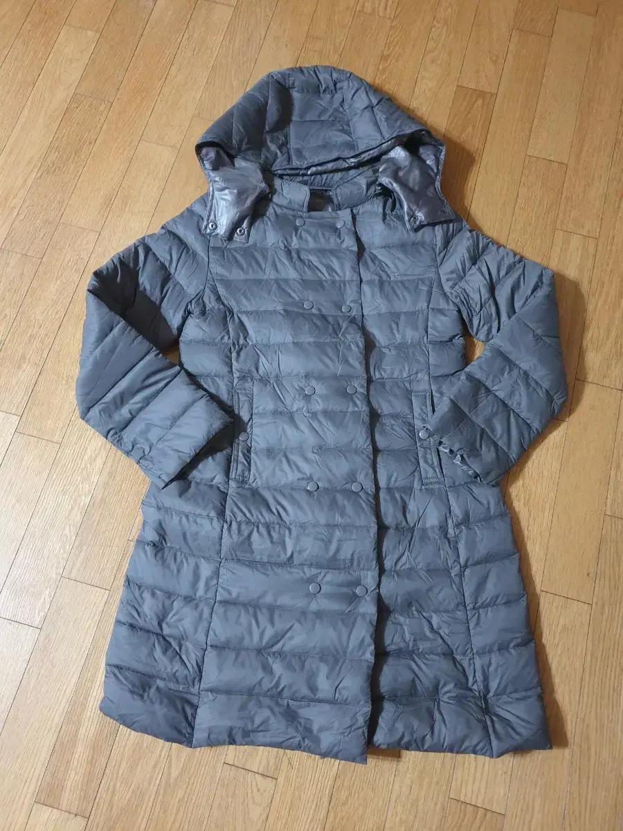 후드 롱 패딩 코트 66