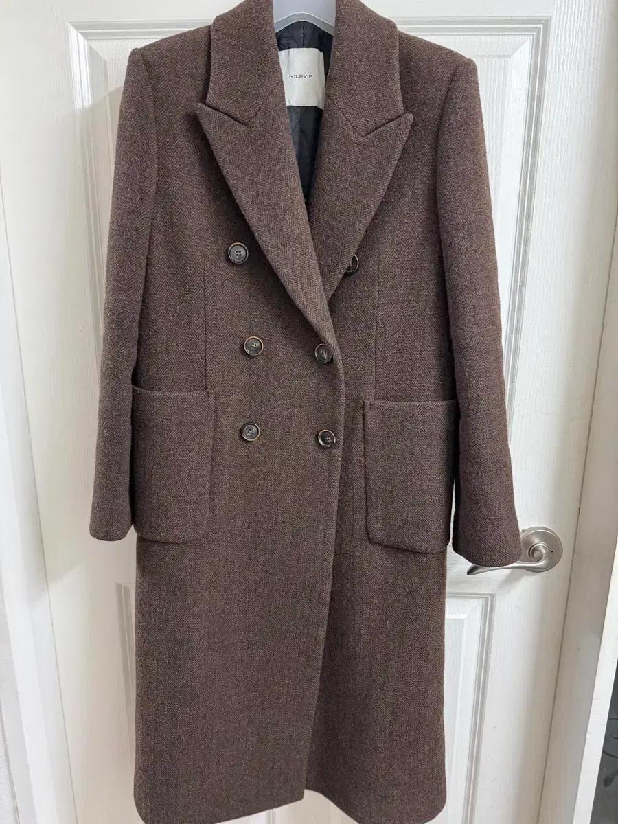 닐바이피 헤링본 롱코트