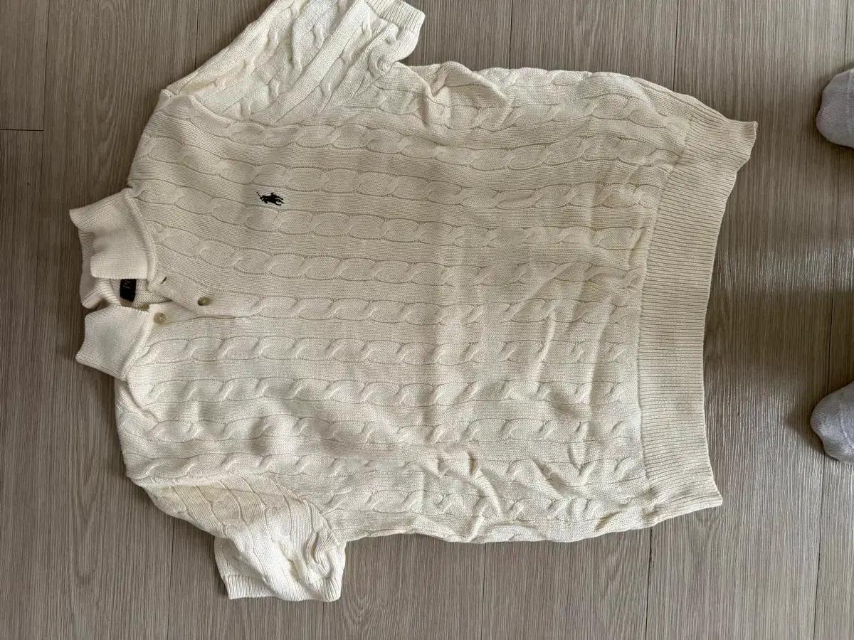 폴로 반팔 카라 니트 (정품)