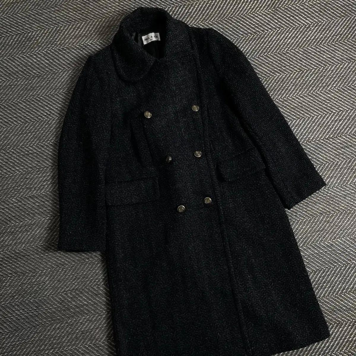 폴앤조 파리 아카이브 트위드 더블 롱코트y 3112