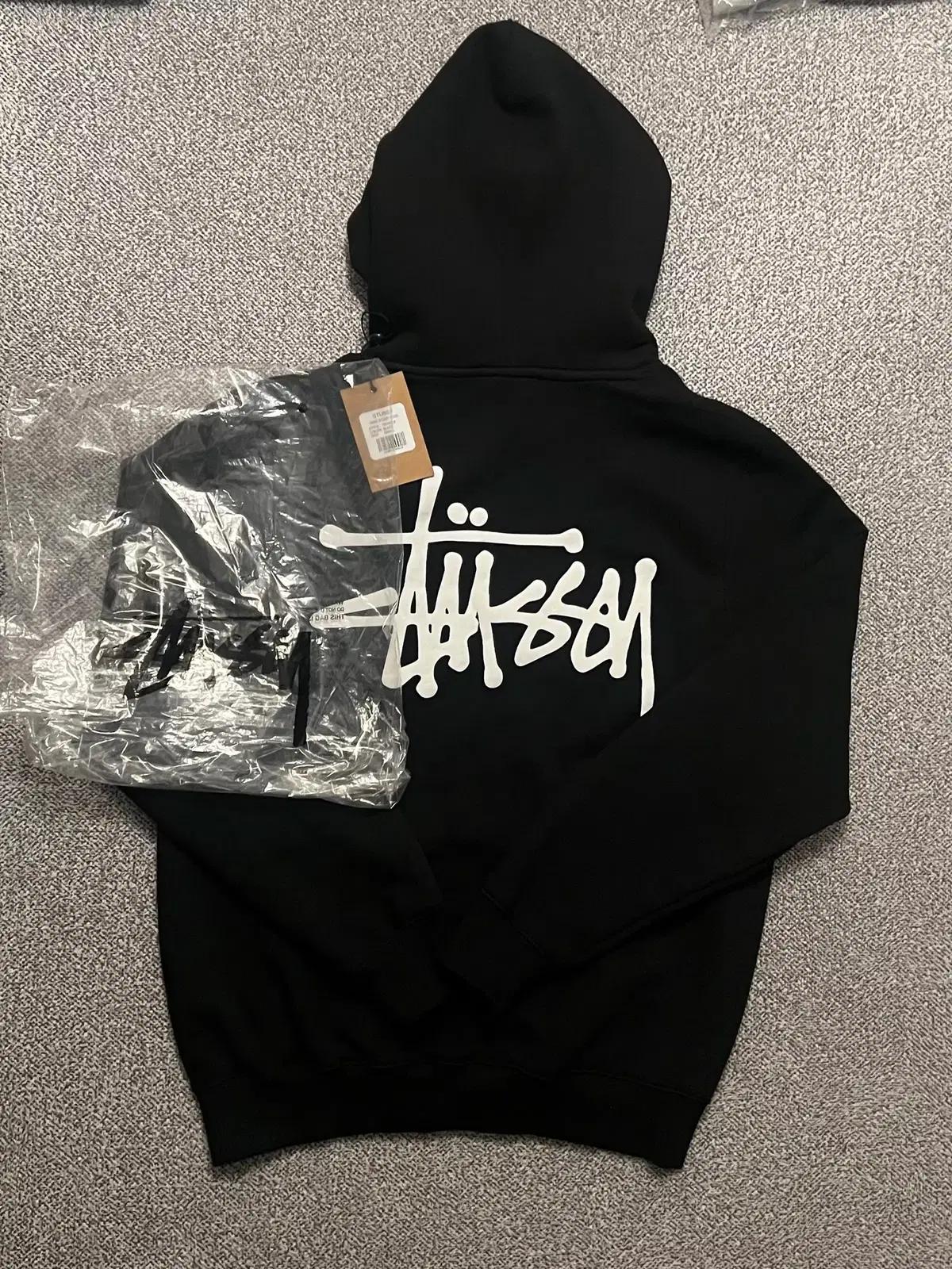 무료배송)새상품 스튜시 정품 기모 후드티셔츠 남녀공용