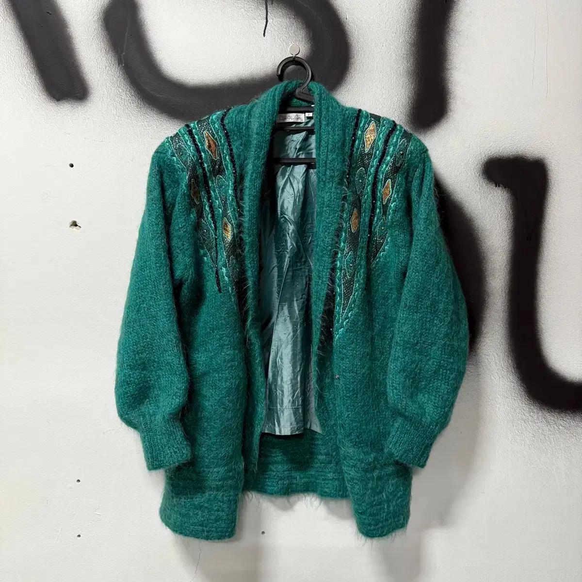 VTG 빈티지 오리엔탈 디테일 울 혼방 롱 코트 틸