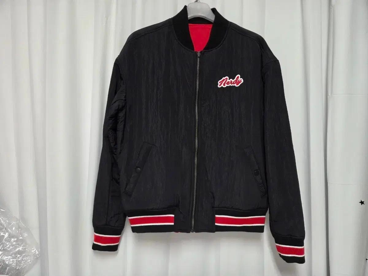 널디 블랙 리버시블 MA-1 자켓