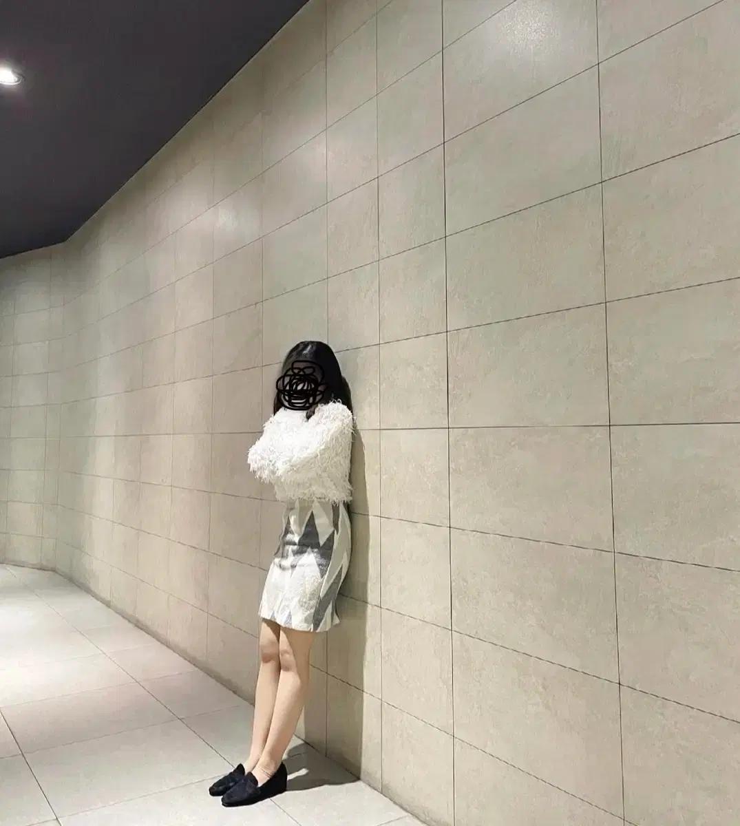 모직 겨울 미니 스커트(s)