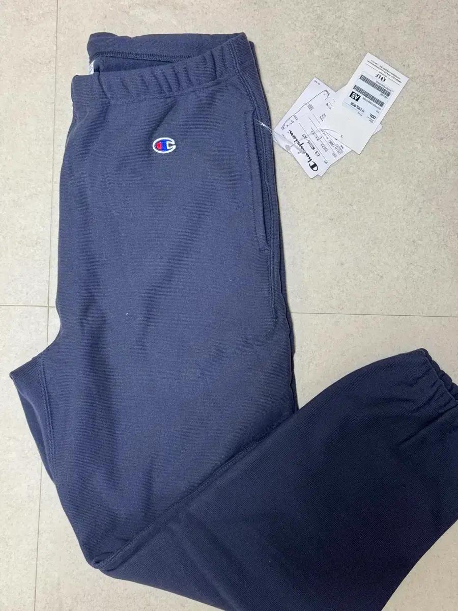챔피온 다크 네이비 스웨트 팬츠 L