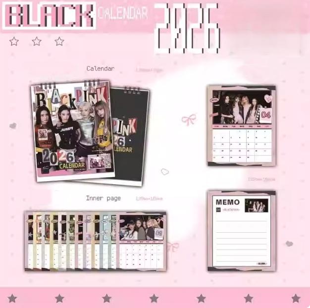 블랙핑크 2026년 책상달력 새상품 비공굿 굿즈 BlackPink 블핑