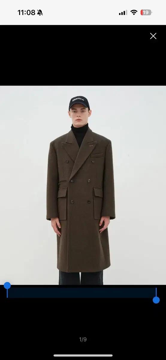 이에이 ROY DOUBLE BREASTED COAT Dark Brown