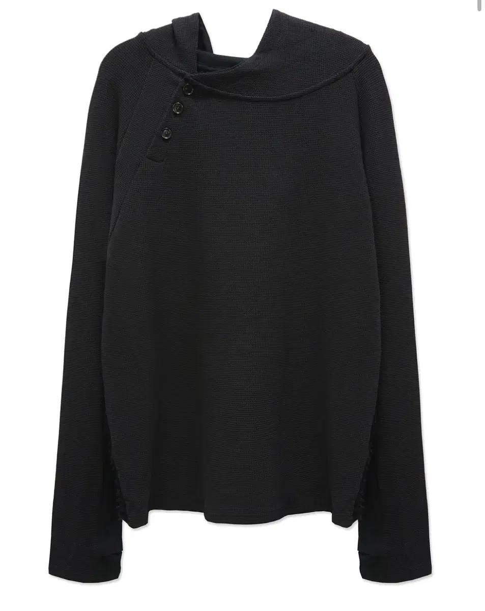 (L) Ignota core:13 button hoodie 블랙