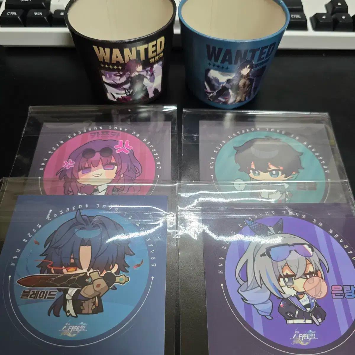 붕괴 스타레일 모리셔스 브라운 콜라보 컵홀더 스티커