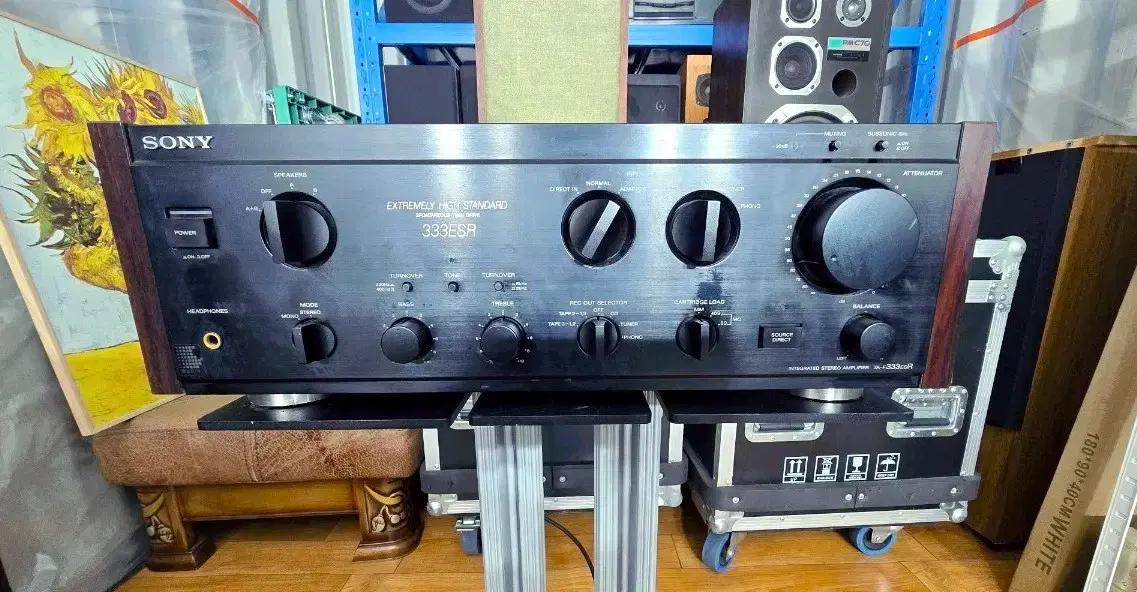 SONY 333ESR 명기 인티엠프 우드케이스