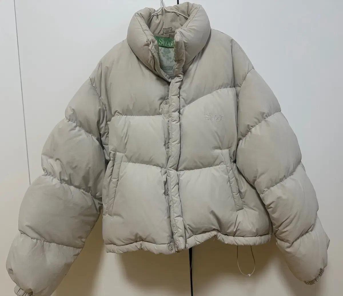 시눈패딩 시눈 패딩 29cm 무신사 sinoon 숏패딩 덕다운 리본패딩
