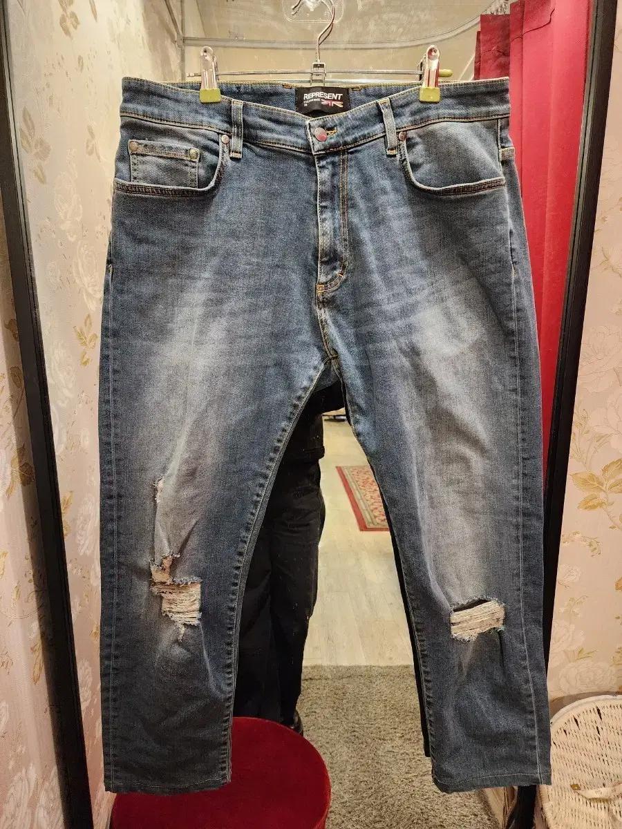 6/30 represent 리프레젠트 청바지 34사이즈