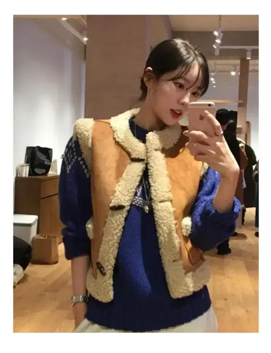 시엔느 깜봉 시어링 베스트