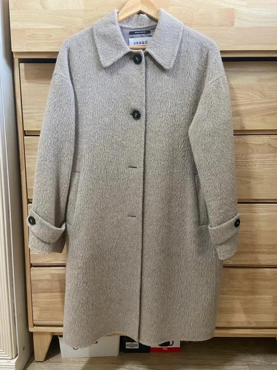 URAGO 유라고 여성 울 알파카 코트 FREE