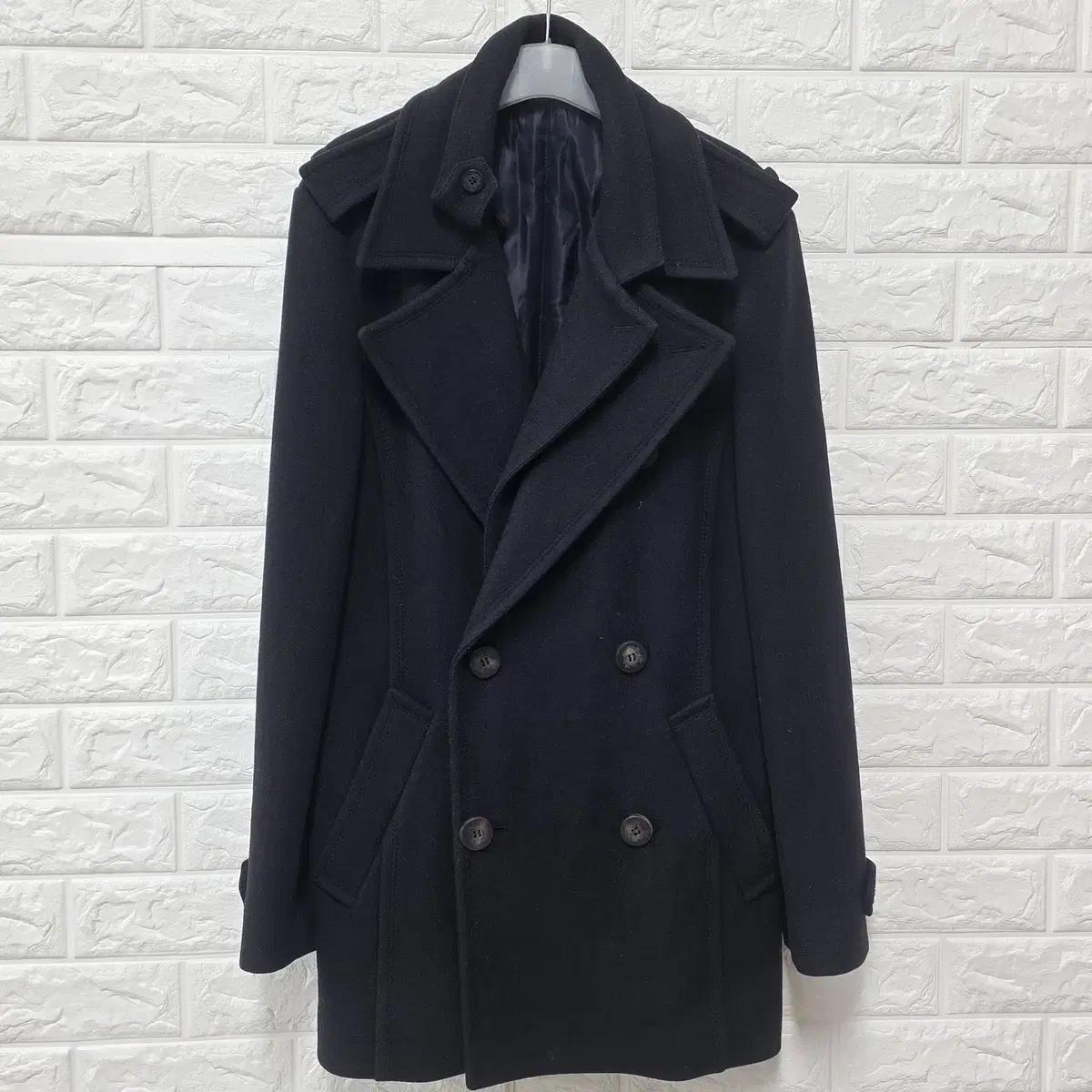 100 우영미 겨울 모 혼방 더블코트 B92