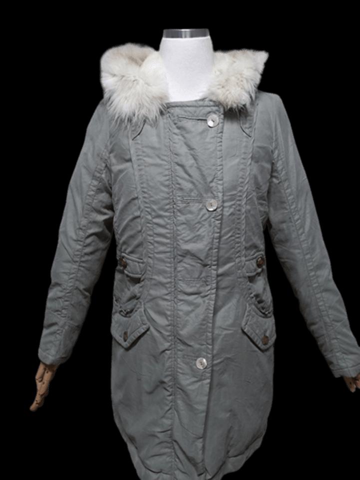 SJSJ에스제이에스제이 폭스퍼여우털 여성 겨울용 여자후드다운패딩코트55