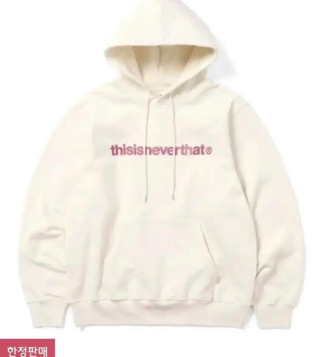 디스이즈네버댓 아이보리 후드티