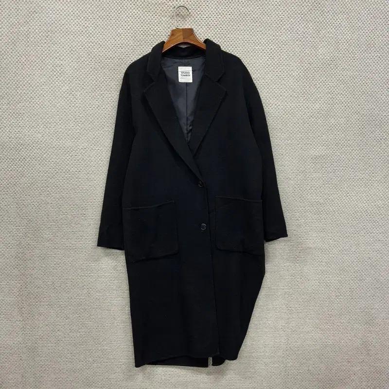 스튜디오톰보이 캐주얼 버튼 오버핏 울 코트 자켓 80 A01243