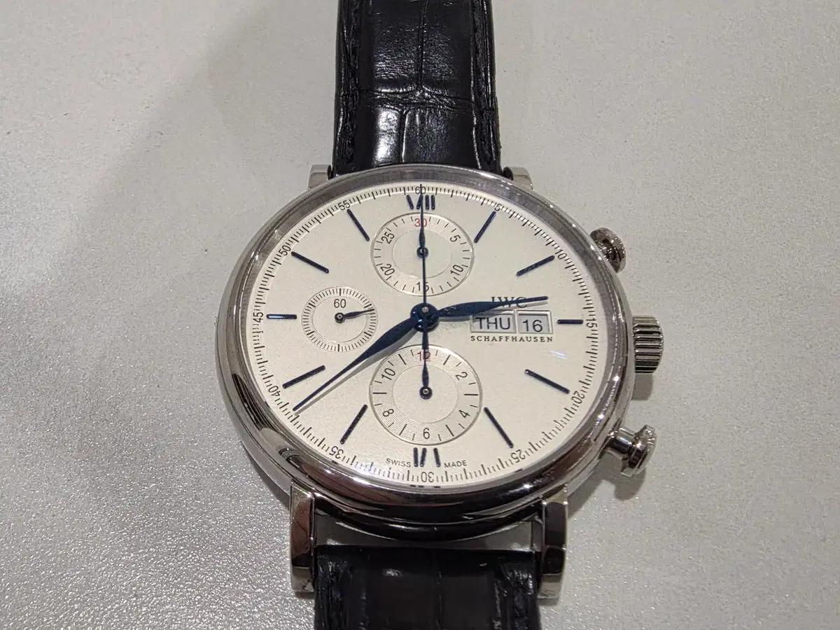 단품)IWC 포르투피노 150주년 블루핸즈 가죽줄