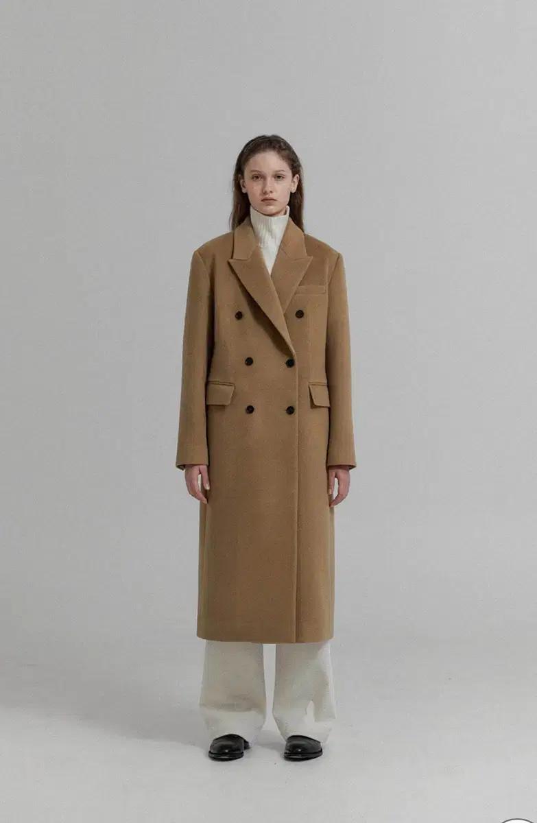 클린 카멜 베이지 롱코트