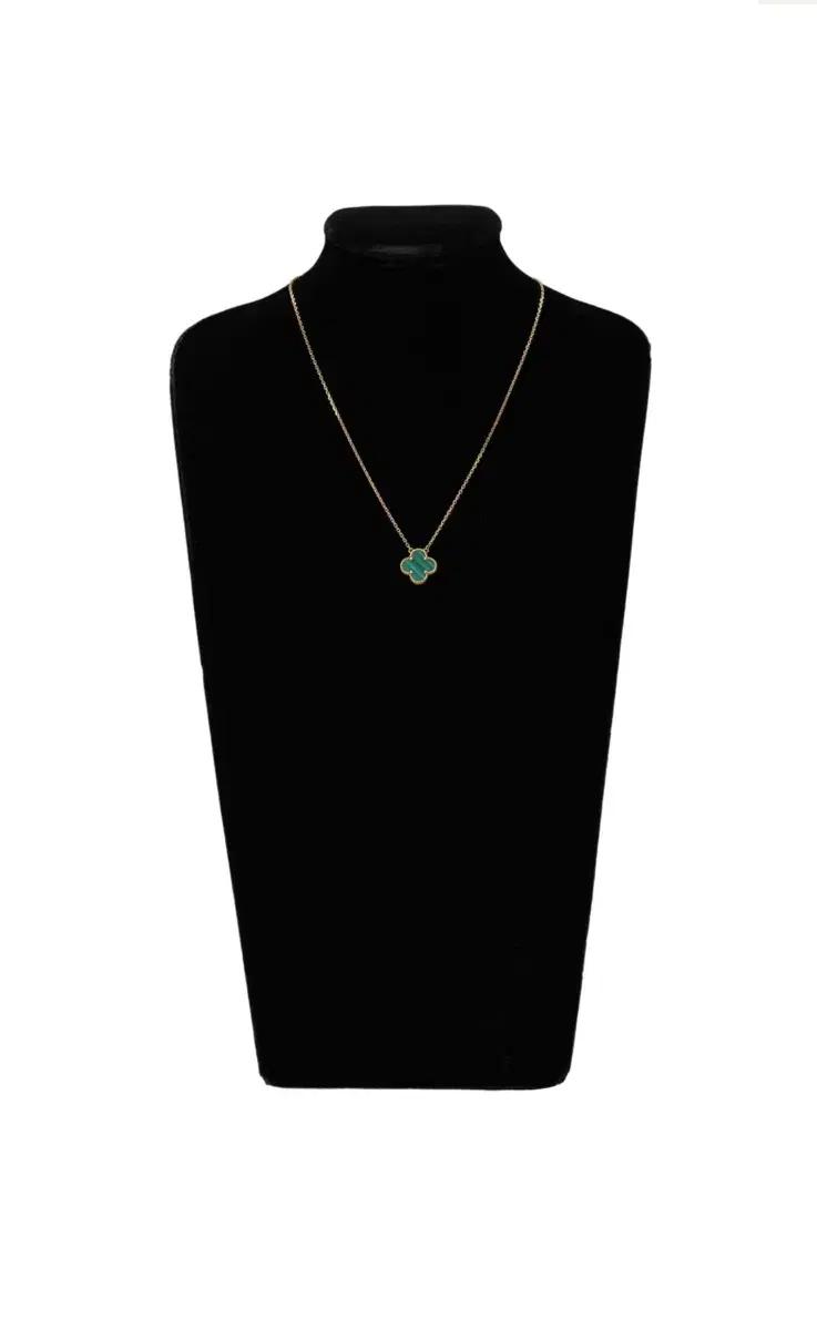 반클리프 빈티지 알함브라 목걸이 말라카이트