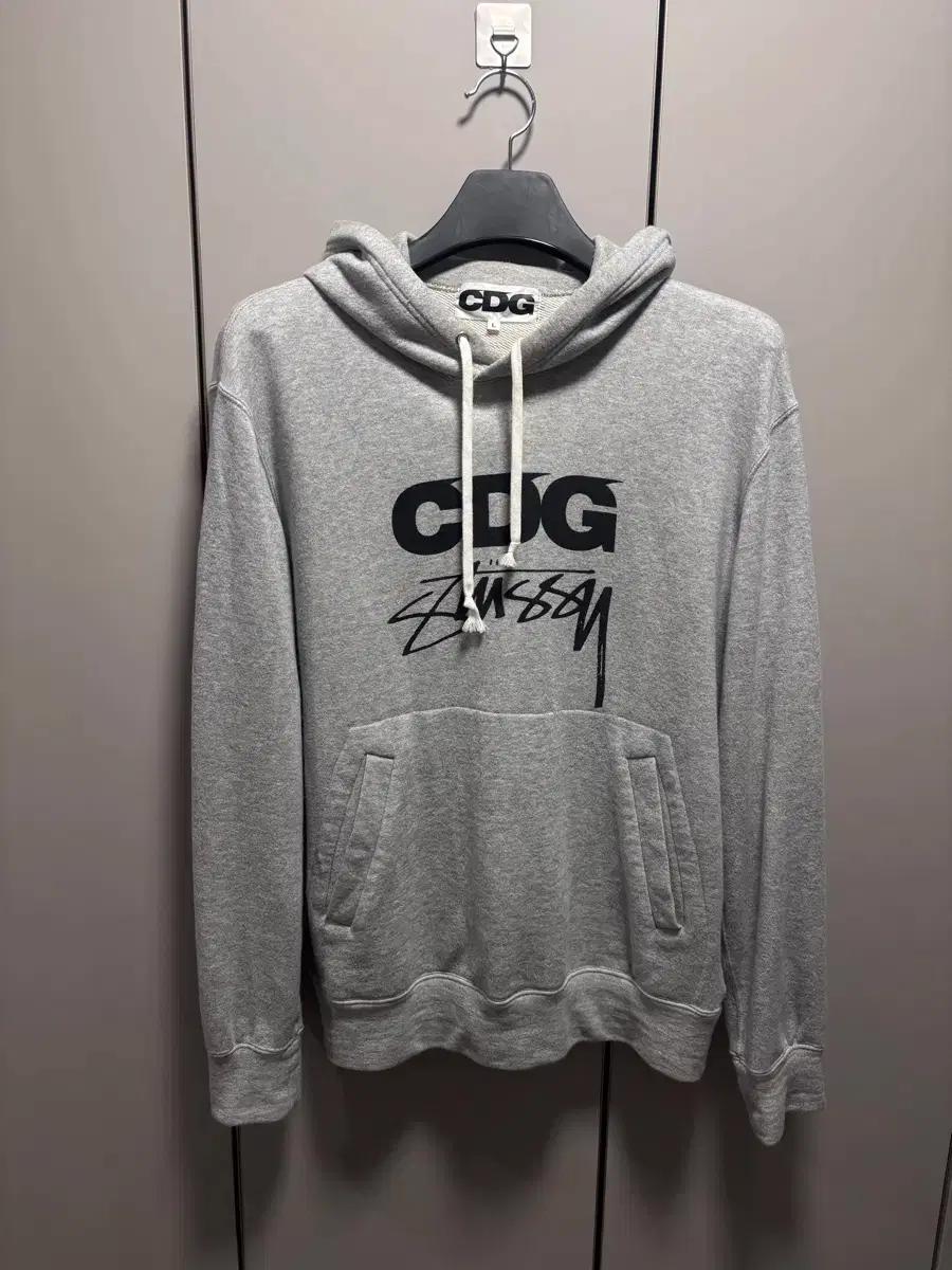 CDG x STUSSY 꼼데 스투시 후드 티셔츠 L