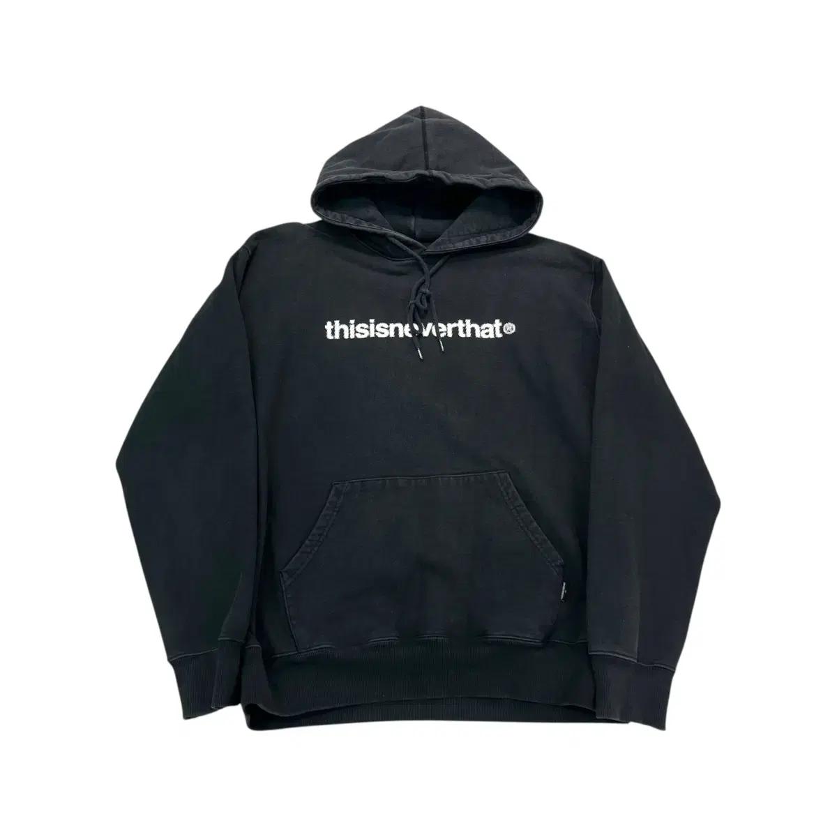 105 디스이즈네버댓 빅로고 후드티