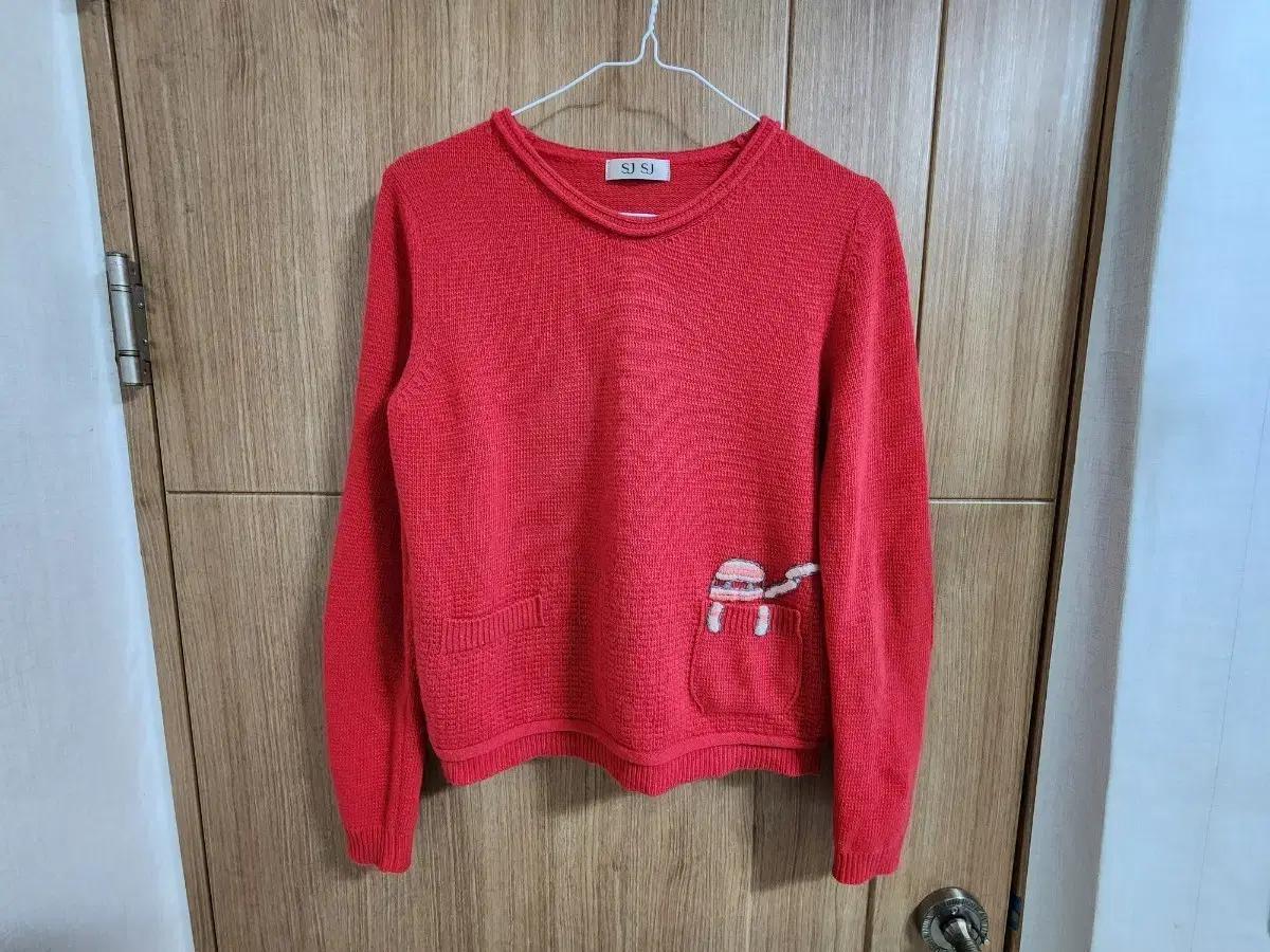 (66)여성 SJSJ 캐시미어 울 자수 니트