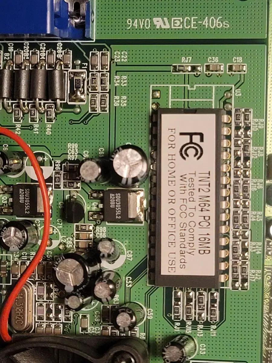 NVIDIA RIVA TNT2 M64 PCI 그래픽카드 VGA카드