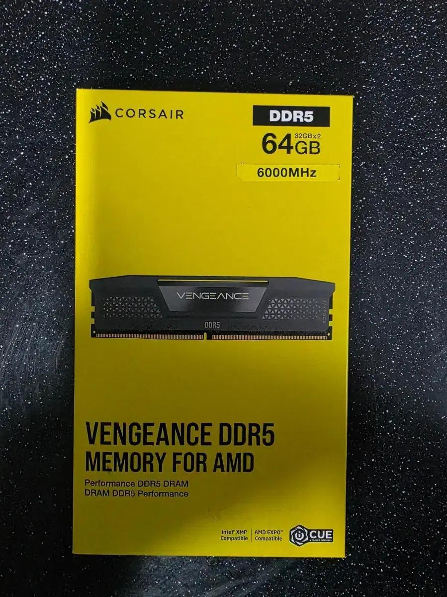 커세어 벤전스 램 64g(32x2) ddr5 6000 cl30