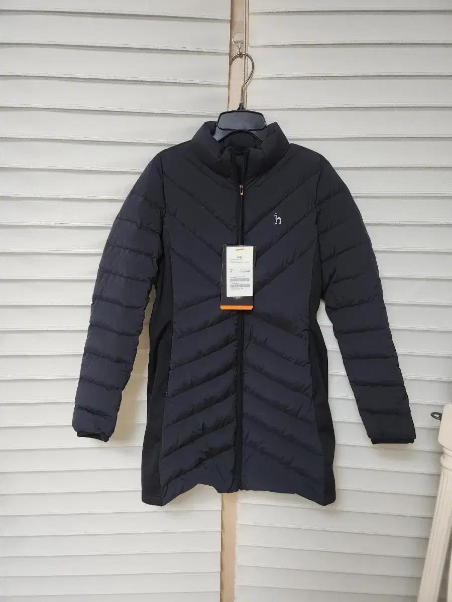 헤지스 여성 블랙 경량 패딩 코트 새상품