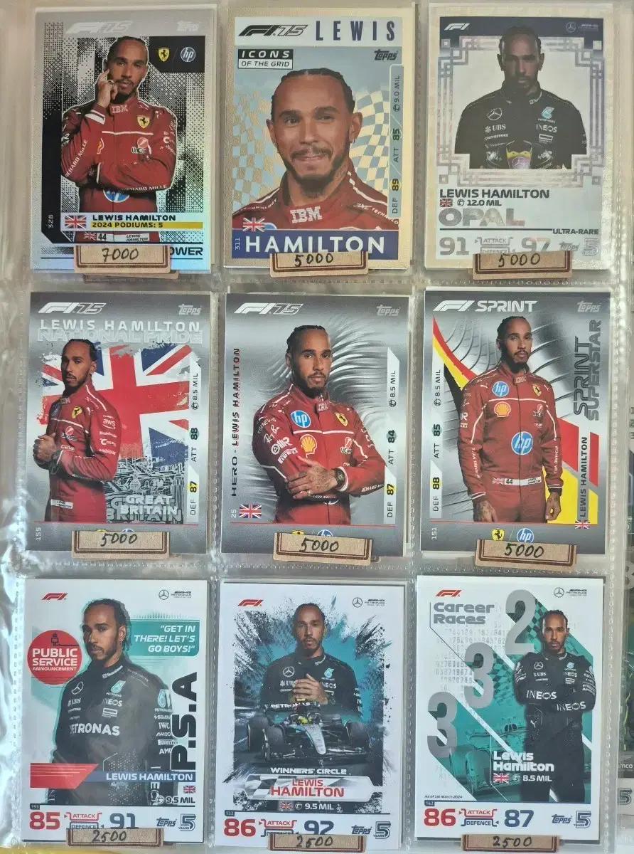 TOPPS F1 Lewis Hamilton 24-25 카드