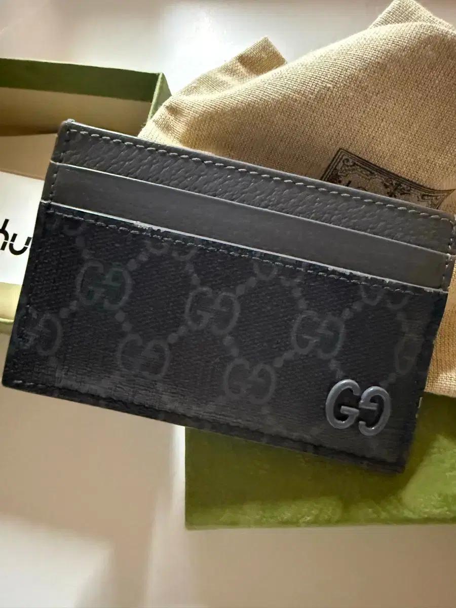 구찌 GG 카드지갑 블랙 풀세트