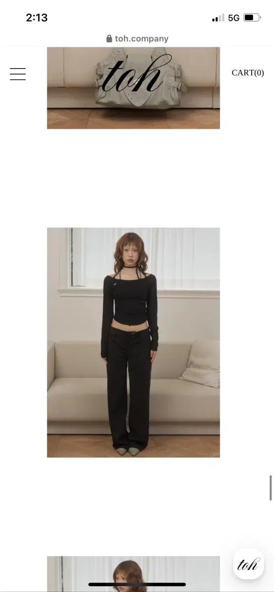 티오에이치 TOH Rosaline top 블랙 1회착용