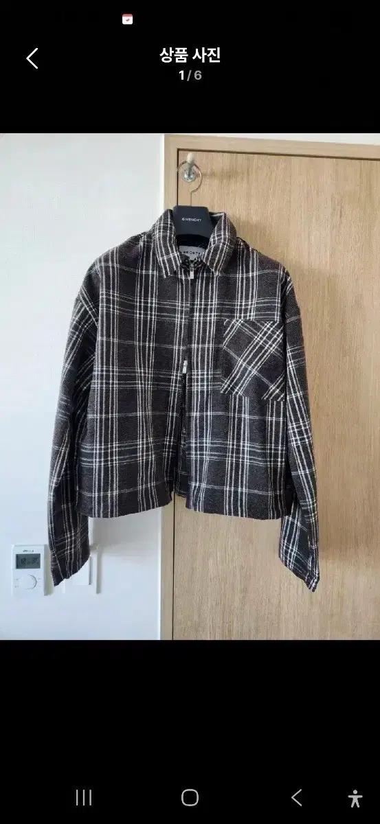 남자 봄 가을 카라넥 집업 체크 크롭 자켓 아우터 점퍼